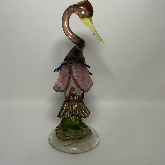 Glassblown Bird Statue - Picture 4 of 7